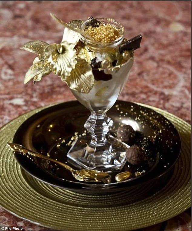 Arany Opulence Sundae a Serendipity 3, New York, ára £ 647, és kérni kell két nappal előre, hogy az összetevő sourcing