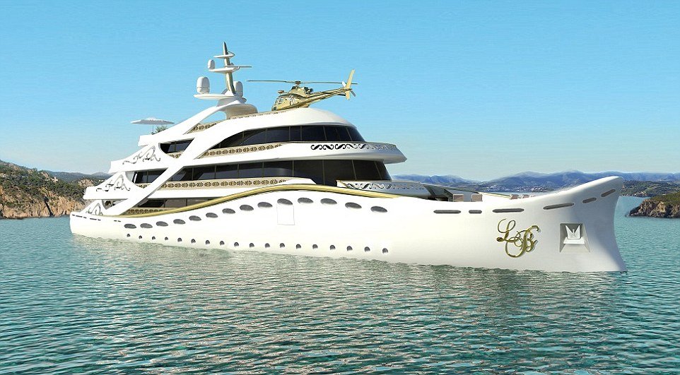 Luxus designer Lidia Bersani megalkotta az első luxus mega yacht célja, hogy egy "hölgyet", és a mérő 262ft hosszúságú