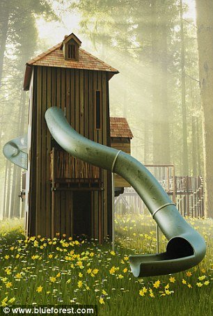Lavish: Other Blue Forest designs include built-in slides and delicate balconies