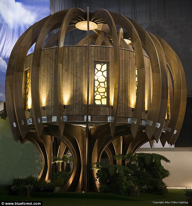 Magical: The Quiet Mark Treehouse by Blue Forest is shaped like a toadstool and comes with all mod cons