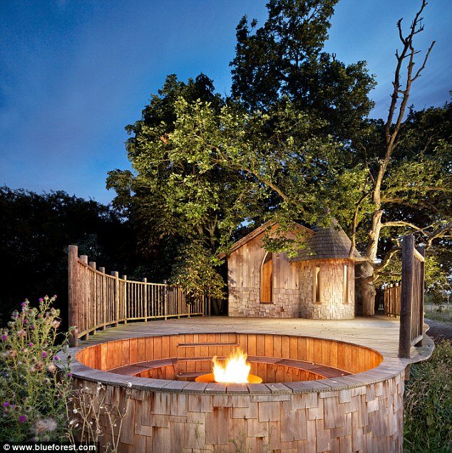 Glamorous: Another Blue Forest design, the Nook comes complete with a hot tub